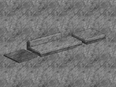 Garden Sofa Set 3D model
