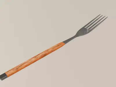 Kitchen Props pack - Frying pan knife Cutting board 3D model