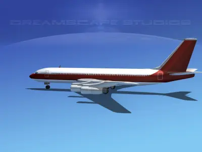 Boeing 707 Corporate 2 3D model
