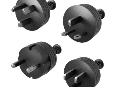  Type A Power Plug Model, Black 