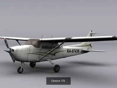 Low Poly Aircraft 3D Model Collection