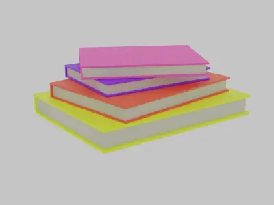 Low Poly Book Free 3D model