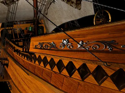 Sailing Ship Low-poly 3D model