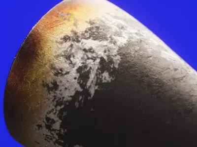 Martian Gun Low-poly 3D model