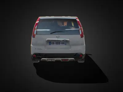 Nissan X-Trail 2007-2014 Low-poly 3D model