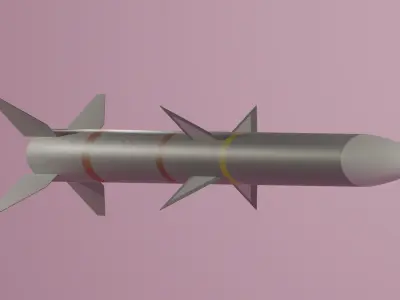 AIM-120 AMRAAM Missile 3D model