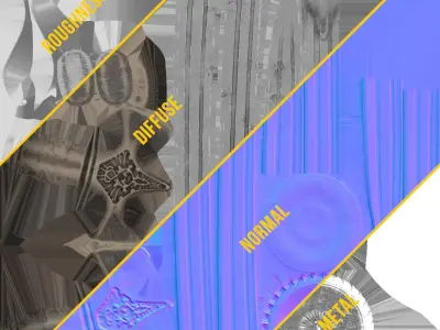 Tulwar Low-poly 3D model