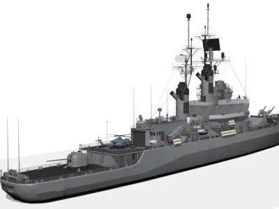 CG 26 USS Belknap Low-poly 3D model