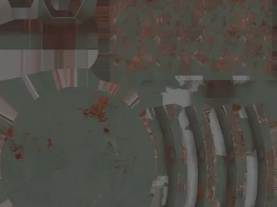 Pipeline pipe with rust Free low-poly 3D model