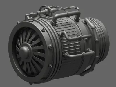Jet Engine Mini Pack Free 3D model