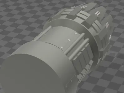 Spacecraft Thruster 3D model