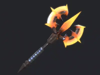 Fantasy Stylish- Axe of Chaos Low-poly 3D model