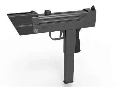 Modified MAC-11 from the movie Total recall 1990 3D model