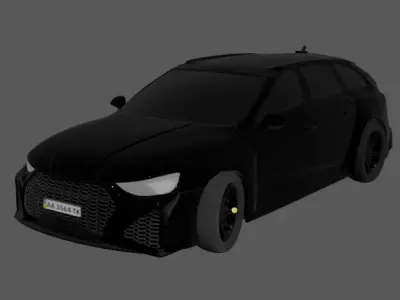 Car 3D audi wagon Free 3D model