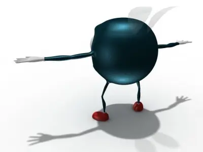 Cartoon fly 3D model