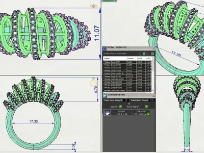 Spring Ring01 3D print model