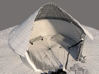 Neolithic structure open 3D model