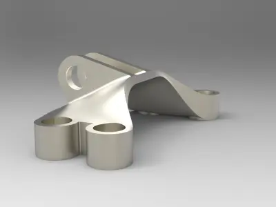 GE jet engine bracket 3 Free 3D model