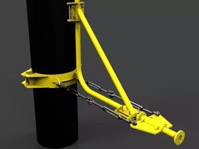 Riser clamp at mudslide Free 3D model