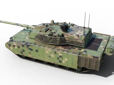 4 coatings of NORINCO GROUP VT5 VT-5 Light Tank Low-poly 3D model