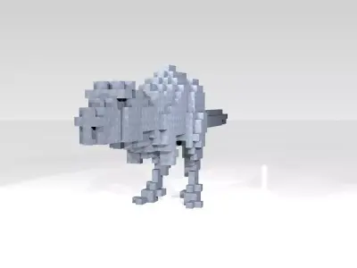 Tyrannosaurus Voxel 3D model