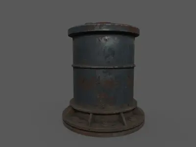 PipeWork Plumbing Damages rusted over time Low-poly 3D model