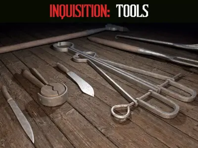 Inquisition - Tools Low-poly 3D model