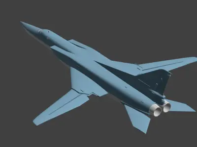 Tu-22M3  Backfire 3D print model