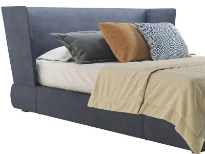 Minotti Reeves Bed Free 3D model