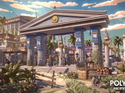 POLYGON - Ancient Empire Low-poly 3D model