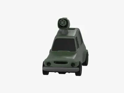 Military Car 3D Illustration 3D model