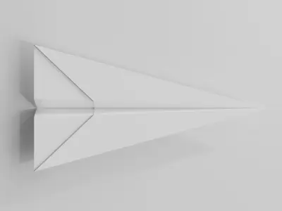 Paper Airplane 3D model