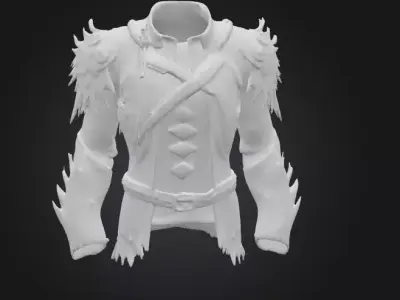 Raven s Armor Low-poly 3D model