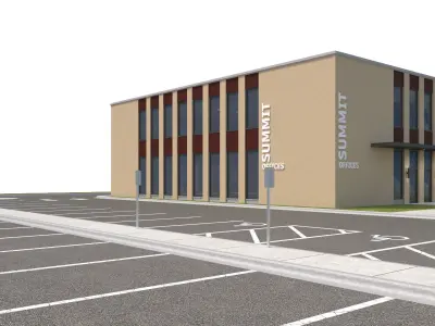 Commercial-034 Office Building 3D model