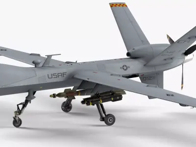 General Atomics MQ-9 Reaper 8K Drone 3D model