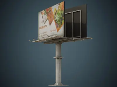 Billboard 3C Low-poly 3D model