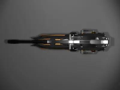 Futuristic Weapon Concept Free low-poly 3D model