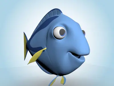 Surgeonfish 3D model