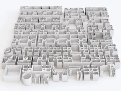 Profile aluminium 02 3D model