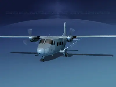 Harbin Y-12 II Bare Metal 3D model