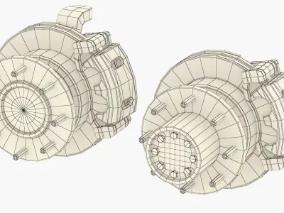 DUALLY TRUCK BRAKE 3D model