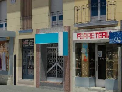 Building apartment - apartment Low-poly 3D model