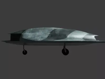 Mikoyan Skat Stealth UCAV - The GHOST RAY Low-poly 3D model