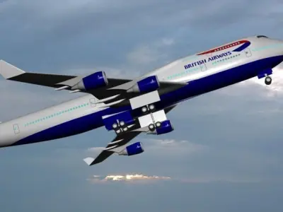 British Airways 747 - 400 3D model