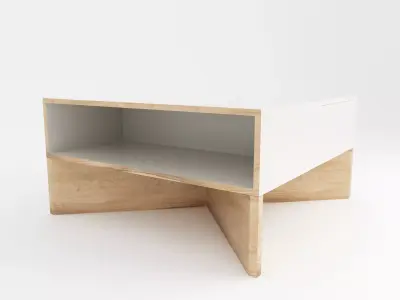 Aquilon Low Table by PIERRE GUARICHE Free 3D model