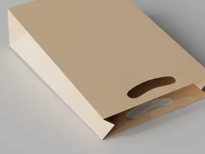 Paper Shopping Bag 3D model