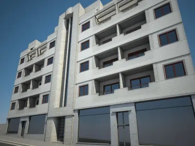 Apartment Building 06 3D model