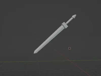 Roman Spatha Short Sword Free low-poly 3D model