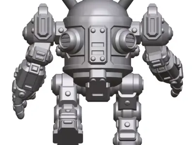 15mm Sci-Fi Mech 3 STL Pack Tabletop Wargaming Miniatures  3D print model