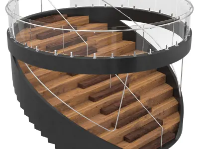 Circular staircase 3D model